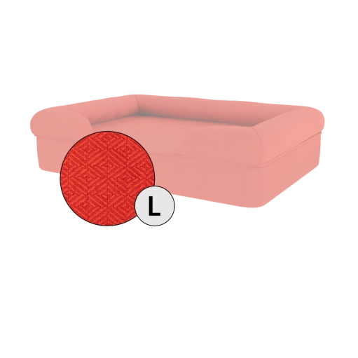 Bolster Dog Bed Cover Only - Large - Cherry Red 3 Bolster Dog Bed Cover Only - Large - Cherry Red