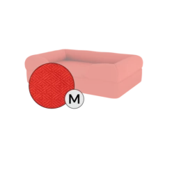 Bolster Dog Bed Cover Only - Medium - Cherry Red