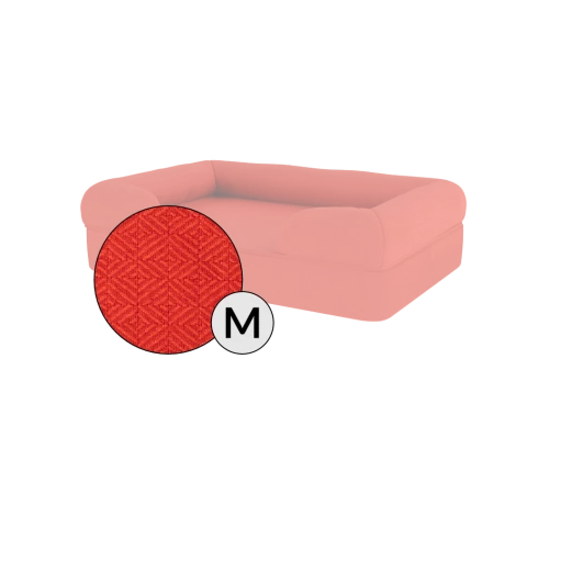 Bolster Dog Bed Cover Only - Medium - Cherry Red 3 Bolster Dog Bed Cover Only - Medium - Cherry Red