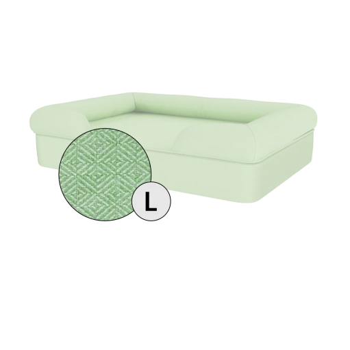 Bolster Dog Bed Cover Only - Large - Matcha Green 3 Bolster Dog Bed Cover Only - Large - Matcha Green