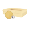 Bolster Dog Bed Cover Only - Large - Mellow Yellow 1 Bolster Dog Bed Cover Only - Large - Mellow Yellow -Omlet Shop Bolster Dog Bed Mellow Yellow Large Omlet