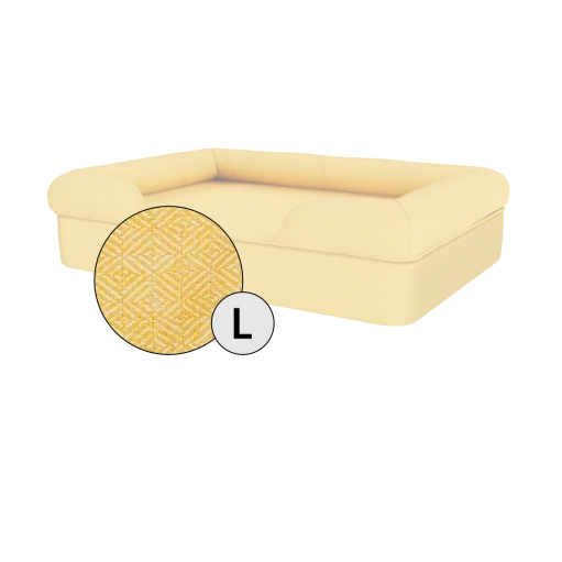 Bolster Dog Bed Cover Only - Large - Mellow Yellow 3 Bolster Dog Bed Cover Only - Large - Mellow Yellow