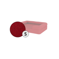 Bolster Dog Bed Cover Only - Small - Merlot Red