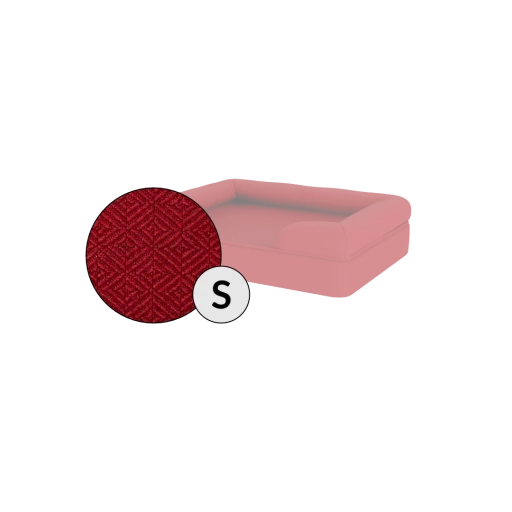 Bolster Dog Bed Cover Only - Small - Merlot Red 3 Bolster Dog Bed Cover Only - Small - Merlot Red