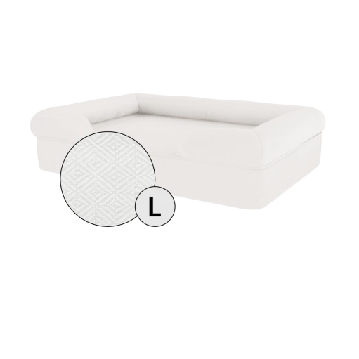Bolster Dog Bed Cover Only - Large - Meringue White 3 Bolster Dog Bed Cover Only - Large - Meringue White