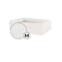 Bolster Dog Bed Cover Only - Medium - Meringue White