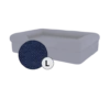 Bolster Dog Bed Cover Only - Large - Midnight Blue 2 Bolster Dog Bed Cover Only - Large - Midnight Blue -Omlet Shop Bolster Dog Bed Midnight Blue Large Omlet