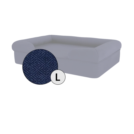 Bolster Dog Bed Cover Only - Large - Midnight Blue 3 Bolster Dog Bed Cover Only - Large - Midnight Blue