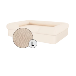 Bolster Dog Bed Cover Only - Large - Natural Beige