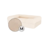 Bolster Dog Bed Cover Only - Medium - Natural Beige 2 Bolster Dog Bed Cover Only - Medium - Natural Beige -Omlet Shop Bolster Dog Bed Natural Beige Medium Omlet