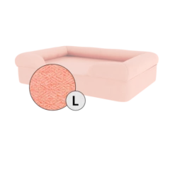 Bolster Dog Bed Cover Only - Large - Peach Pink