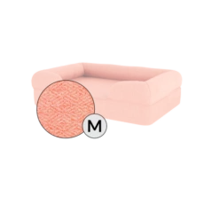 Bolster Dog Bed Cover Only - Medium - Peach Pink