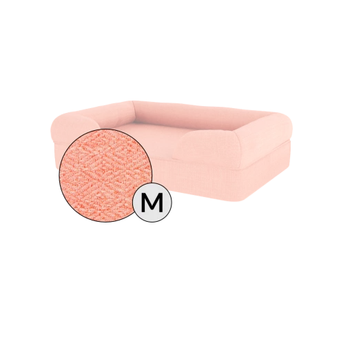 Bolster Dog Bed Cover Only - Medium - Peach Pink 3 Bolster Dog Bed Cover Only - Medium - Peach Pink