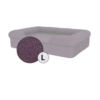 Bolster Dog Bed Cover Only - Large - Plum Purple 2 Bolster Dog Bed Cover Only - Large - Plum Purple -Omlet Shop Bolster Dog Bed Plum Purple Large Omlet
