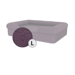 Bolster Dog Bed Cover Only - Large - Plum Purple