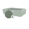 Bolster Dog Bed Cover Only - Large - Sage Green -Omlet Shop Bolster Dog Bed Sage Green Large Omlet