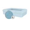 Bolster Dog Bed Cover Only - Large - Sky Blue 2 Bolster Dog Bed Cover Only - Large - Sky Blue -Omlet Shop Bolster Dog Bed Sky Blue Large Omlet