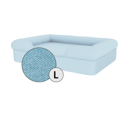 Bolster Dog Bed Cover Only - Large - Sky Blue 3 Bolster Dog Bed Cover Only - Large - Sky Blue