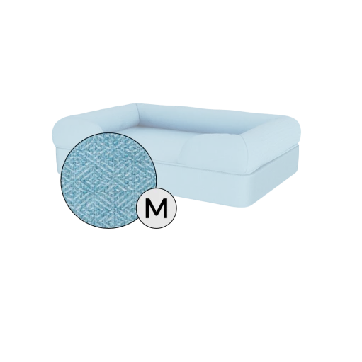 Bolster Dog Bed Cover Only - Medium - Sky Blue 3 Bolster Dog Bed Cover Only - Medium - Sky Blue