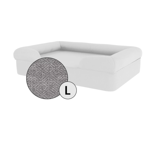 Bolster Dog Bed Cover Only - Large - Stone Grey 3 Bolster Dog Bed Cover Only - Large - Stone Grey