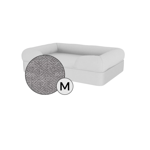 Bolster Dog Bed Cover Only - Medium - Stone Grey 3 Bolster Dog Bed Cover Only - Medium - Stone Grey