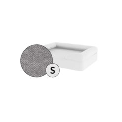 Bolster Dog Bed Cover Only - Small - Stone Grey