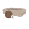 Bolster Dog Bed Cover Only - Large - Mocha Brown