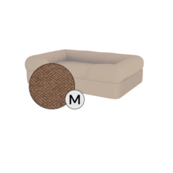 Bolster Cat Bed Cover Only - Medium - Mocha Brown