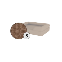 Bolster Dog Bed Cover Only - Small - Mocha Brown