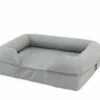 Memory Foam Bolster Cat Bed Small - Grey 1 Memory Foam Bolster Cat Bed Small - Grey -Omlet Shop Bolster bed grey 24 for cats