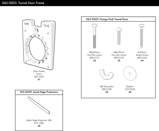Zippi Tunnel Door Frame 4 Zippi Tunnel Door Frame - Image 2