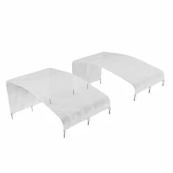 Clear Tarp With Gutter Edge For Walk In Run – 9ft - Twin Pack 11 Clear Tarp With Gutter Edge For Walk In Run – 9ft - Twin Pack -Omlet Shop Bundle 30423 WiR 2x Clear Covers 9ft