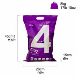 Omlet Cat Litter No. 4 - Clay - 17 Lbs. 10 Oz. 14 Omlet Cat Litter No. 4 - Clay - 17 Lbs. 10 Oz. -Omlet Shop Cat litter clay low waste bag size omlet