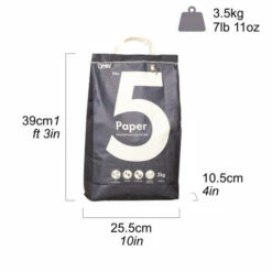 Omlet Cat Litter No. 5 - Paper - 7 Lbs. 11 Oz. 14 Omlet Cat Litter No. 5 - Paper - 7 Lbs. 11 Oz. -Omlet Shop Cat litter paper kitten bag size omlet