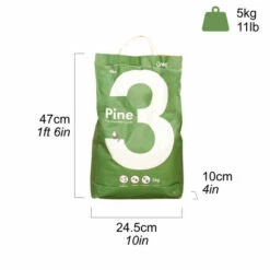 Omlet Cat Litter No. 3 - Pine - 11 Lbs. 14 Omlet Cat Litter No. 3 - Pine - 11 Lbs. -Omlet Shop Cat litter pine biodegradable bag size omlet