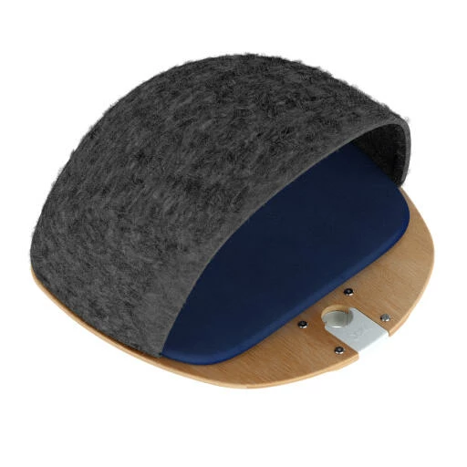 Freestyle - Bamboo Platform With Felt Den And Woven Blue Cushion (includes Bracket) 3 Freestyle - Bamboo Platform With Felt Den And Woven Blue Cushion (includes Bracket)