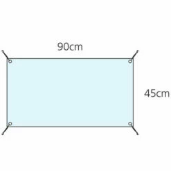 Clear Tarp For Eglu Cube - Wind -Omlet Shop Cube Clear Wind Cover dimensions