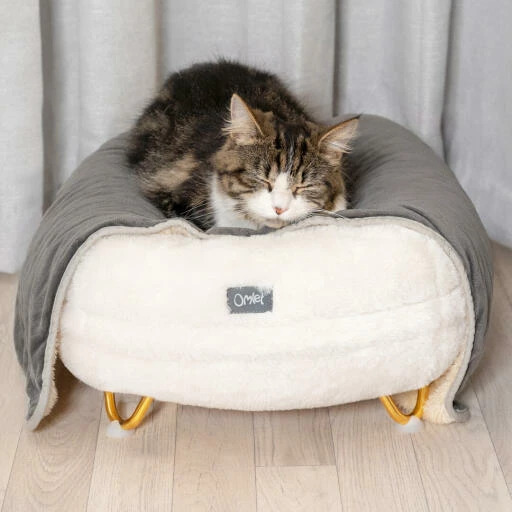 Feet Frame With Metal Hairpin Feet For Donut Elevated Cat Bed - Gold - Pack Of 4 4 Feet Frame With Metal Hairpin Feet For Donut Elevated Cat Bed - Gold - Pack Of 4 - Image 2