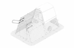 Eglu Run Handles 21 Eglu Run Handles -Omlet Shop Eglu run handles fitted to an eglu go up