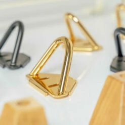 Base With Metal Hairpin Feet For Omlet Dog Beds - Gold - Small - Pack Of 4 12 Base With Metal Hairpin Feet For Omlet Dog Beds - Gold - Small - Pack Of 4 -Omlet Shop Gold black hairpin feet for memory foam dog bed