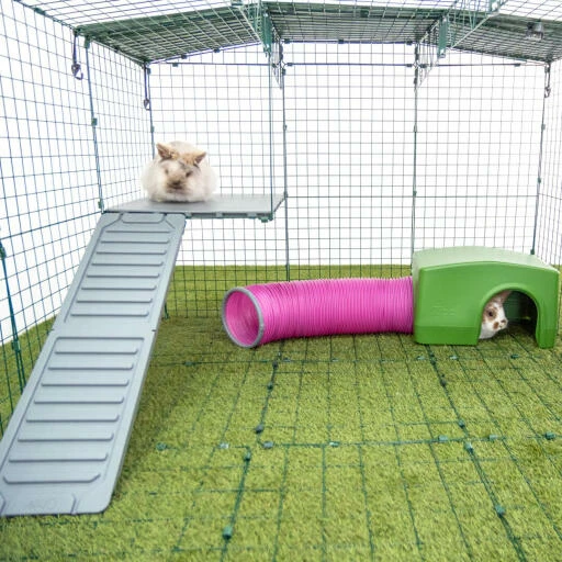 Zippi Rabbit Shelter With Play Tunnel - Purple 6 Zippi Rabbit Shelter With Play Tunnel - Purple - Image 4