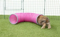 Rabbit Play Tunnel Twin Pack With Connector Rings 12 Rabbit Play Tunnel Twin Pack With Connector Rings -Omlet Shop Rabbit run tunnel playpen