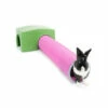 Zippi Rabbit Shelter With Play Tunnel - Green And Purple 1 Zippi Rabbit Shelter With Play Tunnel - Green And Purple -Omlet Shop Rabbit shelter tunnel playpen run ec87fcb9