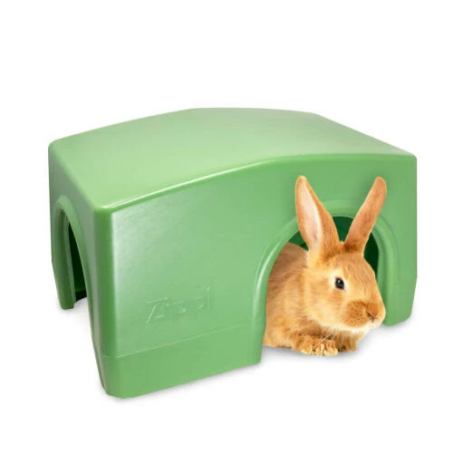 Zippi Rabbit Shelter - Green 4 Zippi Rabbit Shelter - Green - Image 2