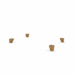 Square Wood Feet For Omlet Dog Beds - Large - Pack Of 4