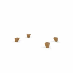 Square Wood Feet For Omlet Dog Beds - Medium - Pack Of 4