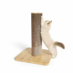 Refillable Cardboard Cat Scratching Post - Short