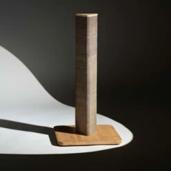 Refillable Cardboard Cat Scratching Post - Tall 30 Refillable Cardboard Cat Scratching Post - Tall -Omlet Shop Stak Tall Bamboo Cat Scratcher in spotlight square 1