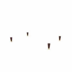 Brass Cap Wood Feet For Omlet Dog Beds - Large - Pack Of 4