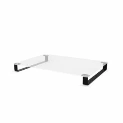 Base With Metal Rail Feet For Omlet Dog Beds - Black - Large - Pack Of 2